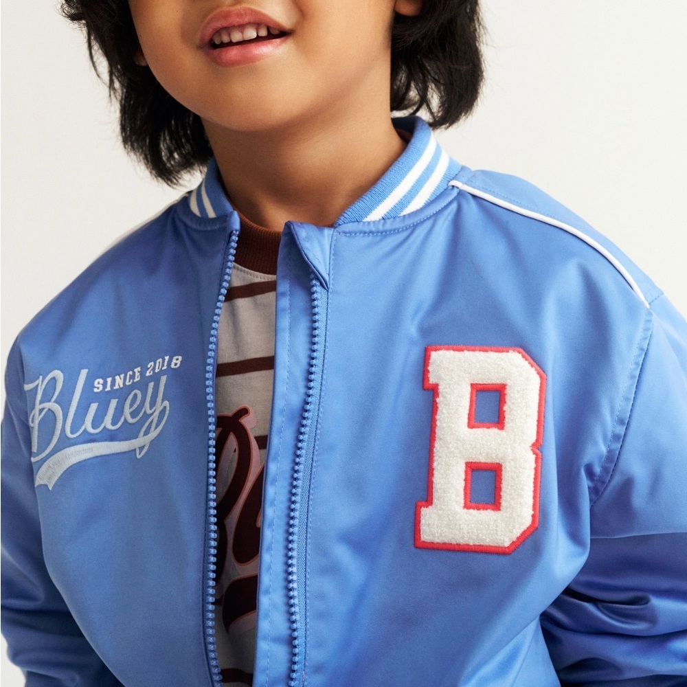 Disney Bluey kids Jacket Varsity Size 3T 4T NWT Toddler Spring School Giftable
